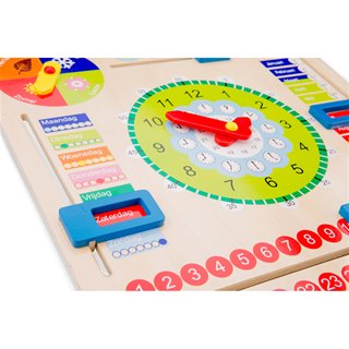 Calendar clock - only available in the Dutch language